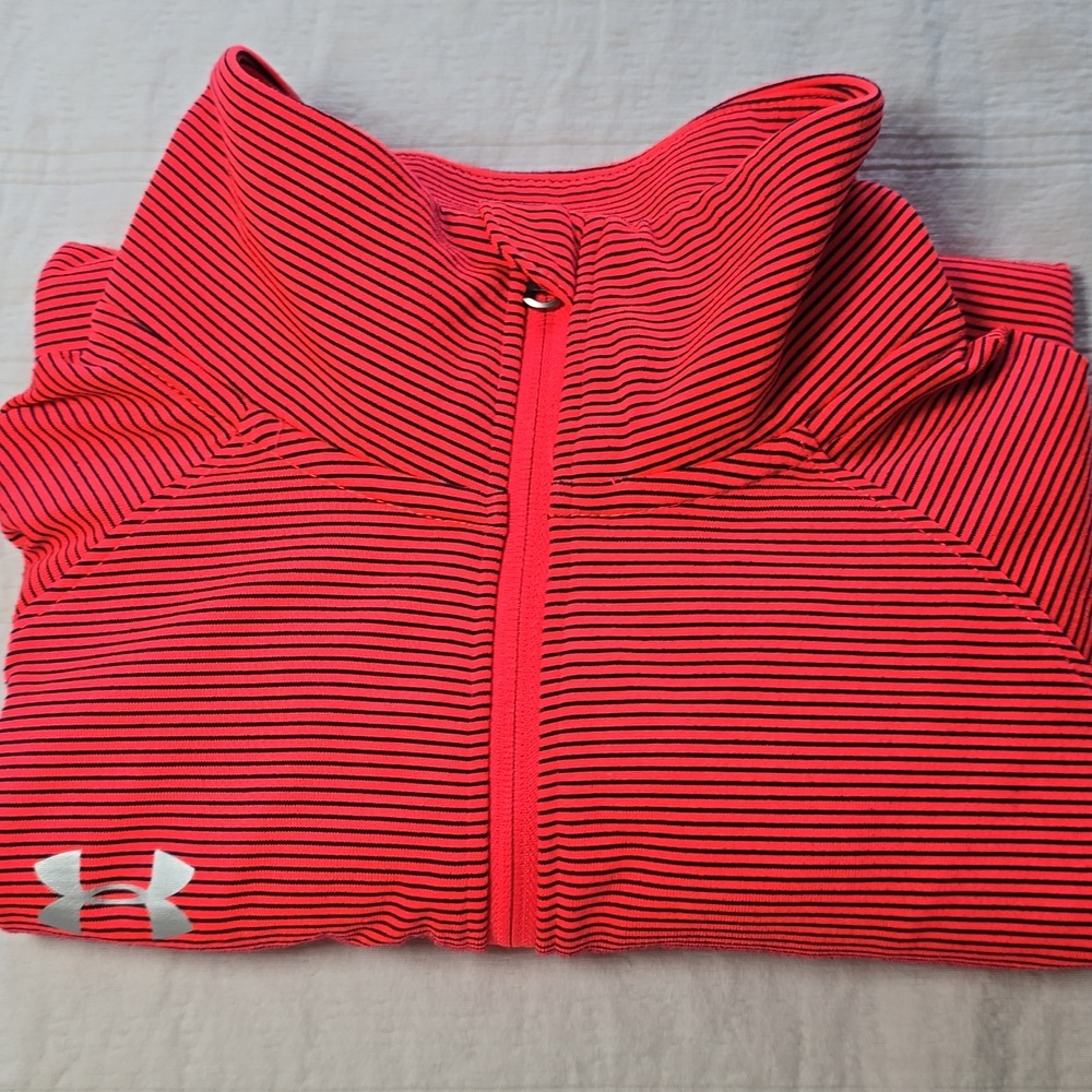 Under Armour Hot Pink Quarter-Zip Pullover Size Small - Picture 9 of 13